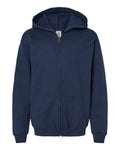 Gildan 18600B Heavy Blend Youth Full-Zip Hooded Sweatshirt