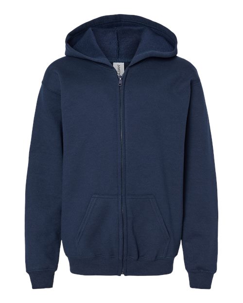 Gildan 18600B Heavy Blend Youth Full-Zip Hooded Sweatshirt