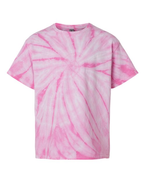 Dyenomite 20BCY Youth Cyclone Pinwheel Tie-Dyed T-Shirt