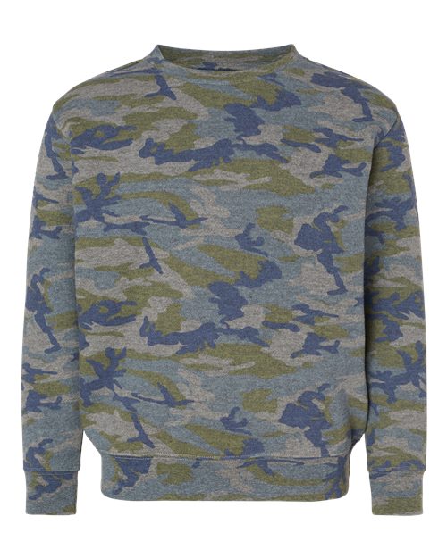 LAT 2225 Youth Elevated Fleece Crewneck Sweatshirt