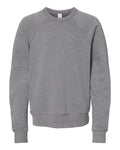 Bella + Canvas 3901Y Youth Sponge Fleece Crewneck Sweatshirt