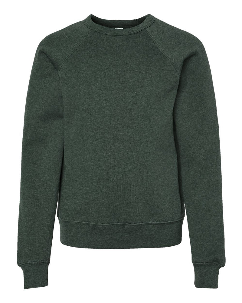 Bella + Canvas 3901Y Youth Sponge Fleece Crewneck Sweatshirt