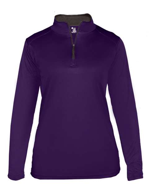 Badger 4130 Women’s B-Core Quarter-Zip Pullover