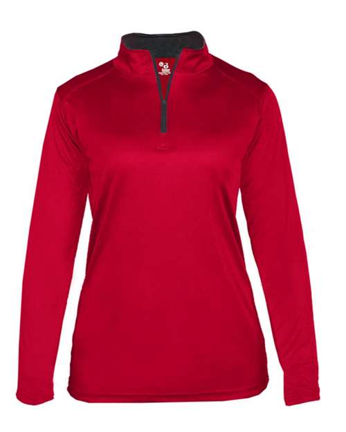 Badger 4130 Women’s B-Core Quarter-Zip Pullover