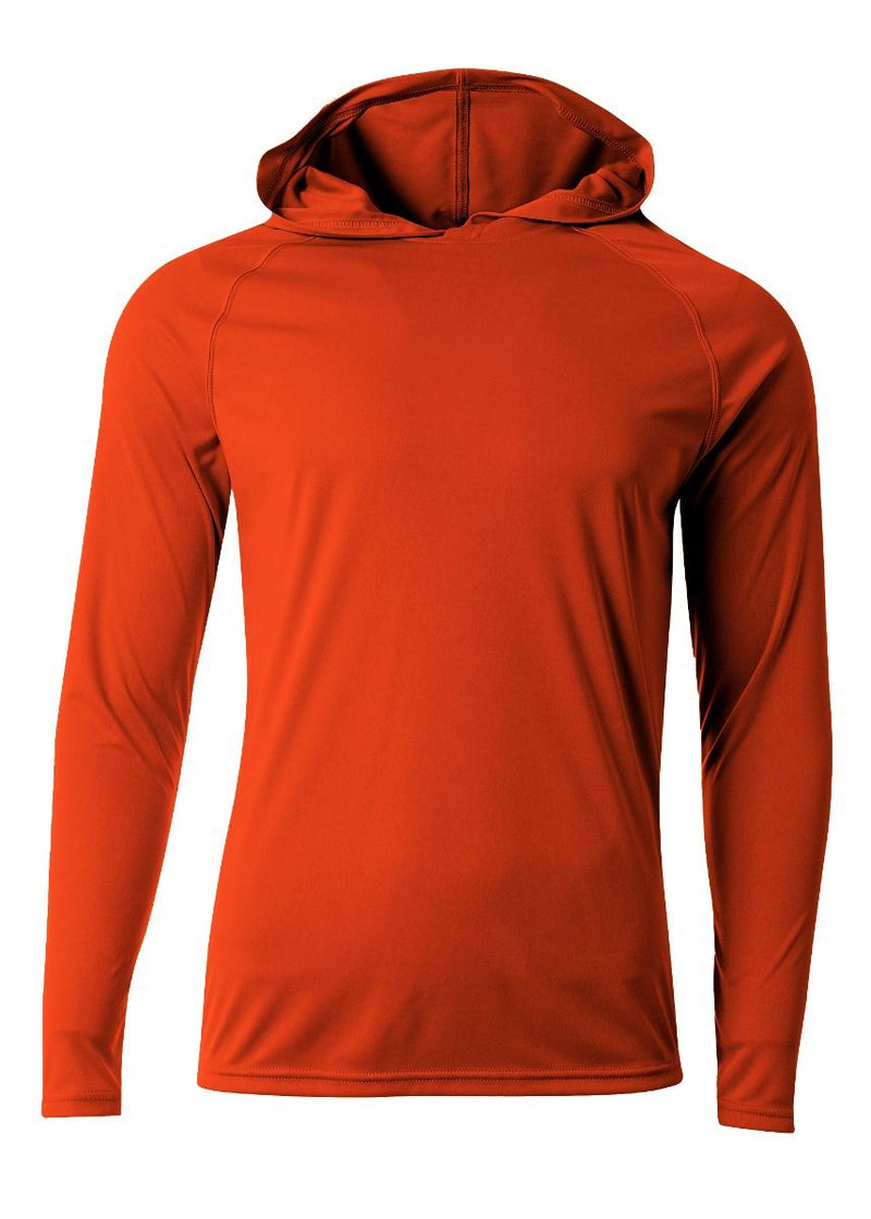 A4 N3409 Cooling Performance Long Sleeve Hooded Tee