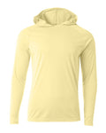 A4 N3409 Cooling Performance Long Sleeve Hooded Tee