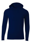 A4 N3409 Cooling Performance Long Sleeve Hooded Tee