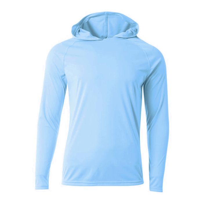 A4 N3409 Cooling Performance Long Sleeve Hooded Tee