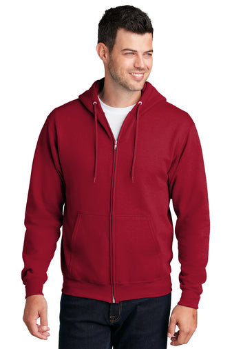 Port & Company PC78ZH Core Fleece Full-Zip Hooded Sweatshirt