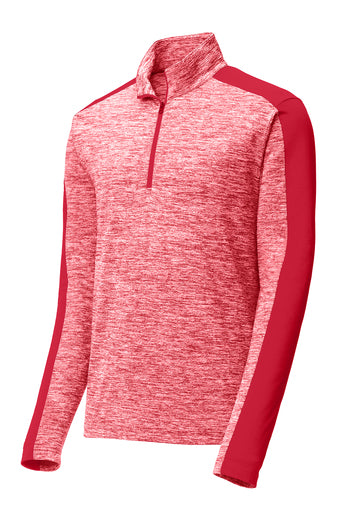 Sport-Tek ST397 PosiCharge Electric Heather Colorblock 1/4-Zip Pullover