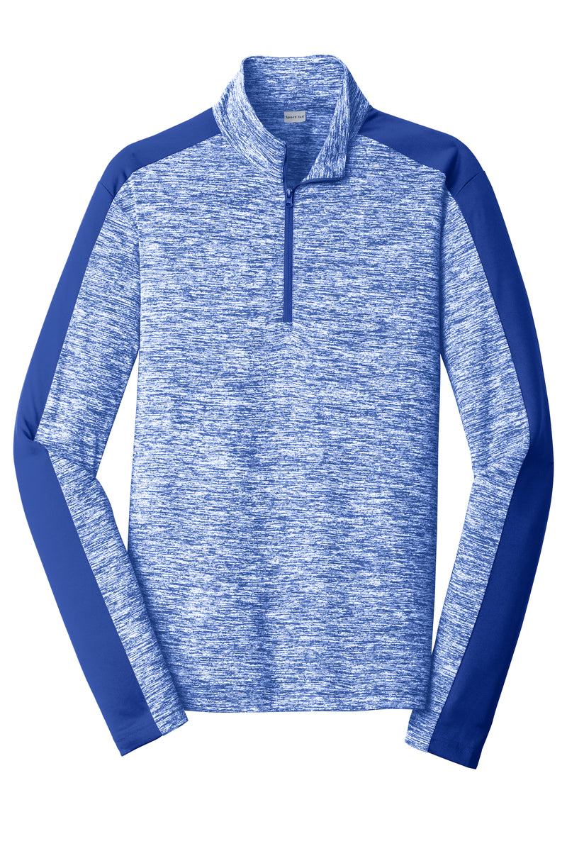 Sport-Tek ST397 PosiCharge Electric Heather Colorblock 1/4-Zip Pullover