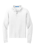 Port Authority 500LS Youth Silk Touch Long Sleeve Polo