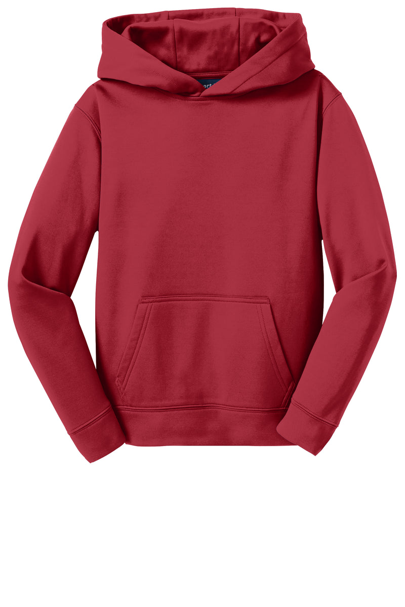 Sport-Tek YST244 Youth Sport-Wick Fleece Hooded Pullover