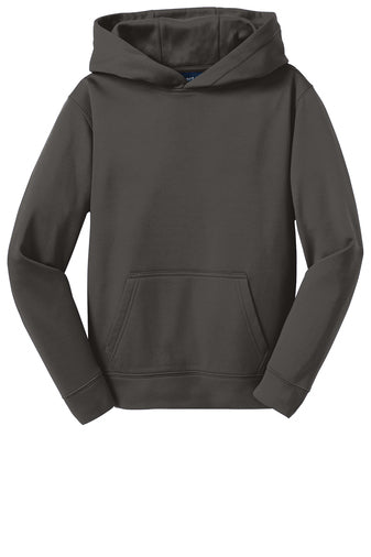 Sport-Tek YST244 Youth Sport-Wick Fleece Hooded Pullover