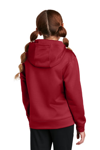 Sport-Tek YST244 Youth Sport-Wick Fleece Hooded Pullover