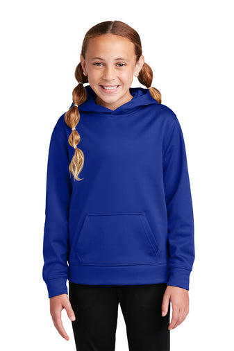 Sport-Tek YST244 Youth Sport-Wick Fleece Hooded Pullover