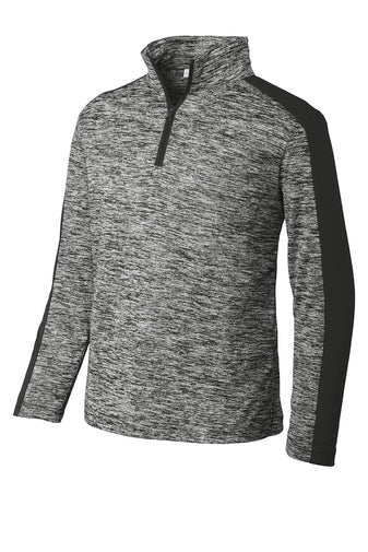 Sport-Tek YST397 Youth PosiCharge Electric Heather Colorblock 1/4-Zip Pullover