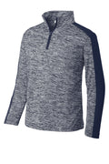 Sport-Tek YST397 Youth PosiCharge Electric Heather Colorblock 1/4-Zip Pullover